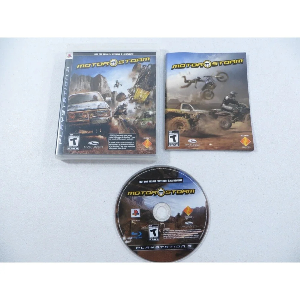 MotorStorm Not For Resale Sony Playstation 3 PS3 2007 Complete CIB TESTED